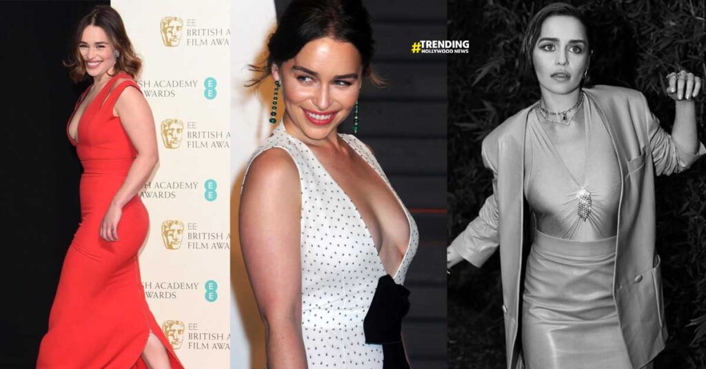 Emilia Clarke Show off her Curves in British Vogue Photoshoot at Paris Fashion Week