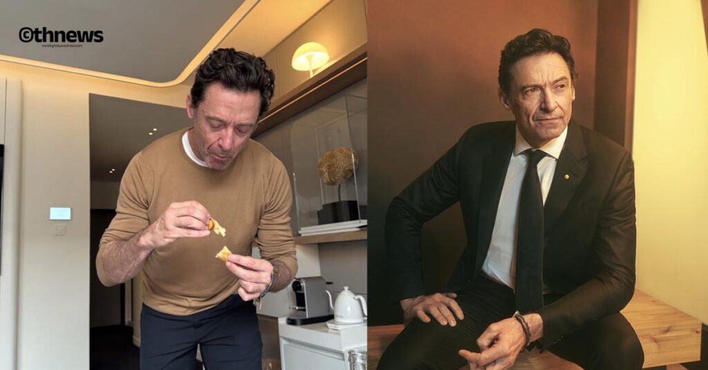 Hugh Jackman Enjoys Paris Croissants, shared photos from tour